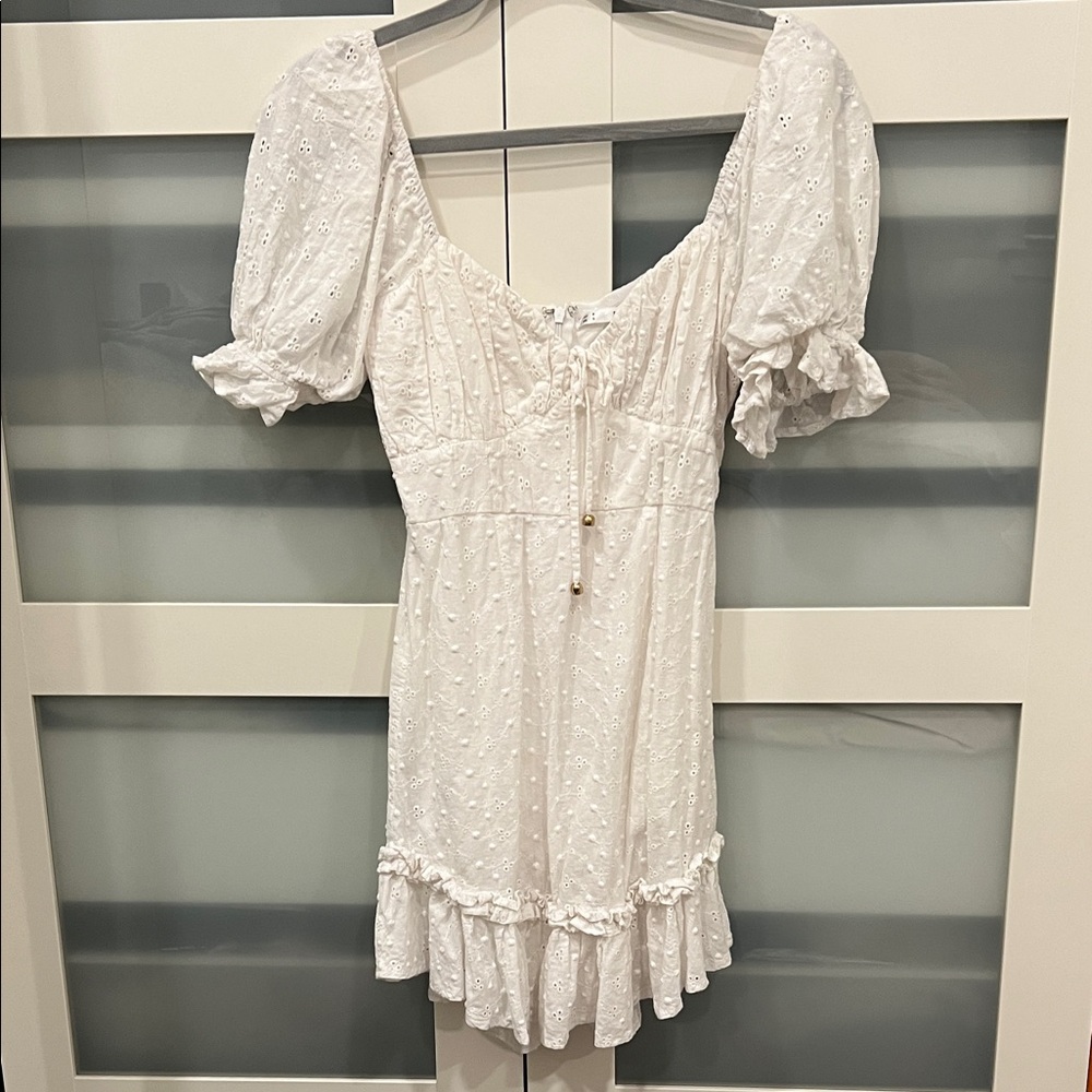 Selfie Leslie White Mini Dress